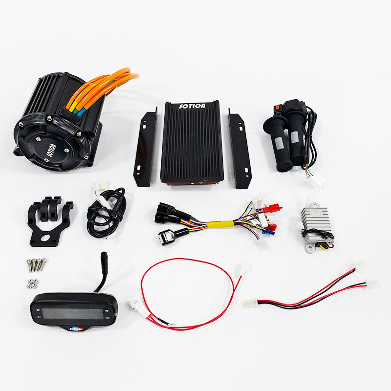 SOTION 72V 12KW FW22 MOTOR Kit with Controller Throttle and Display