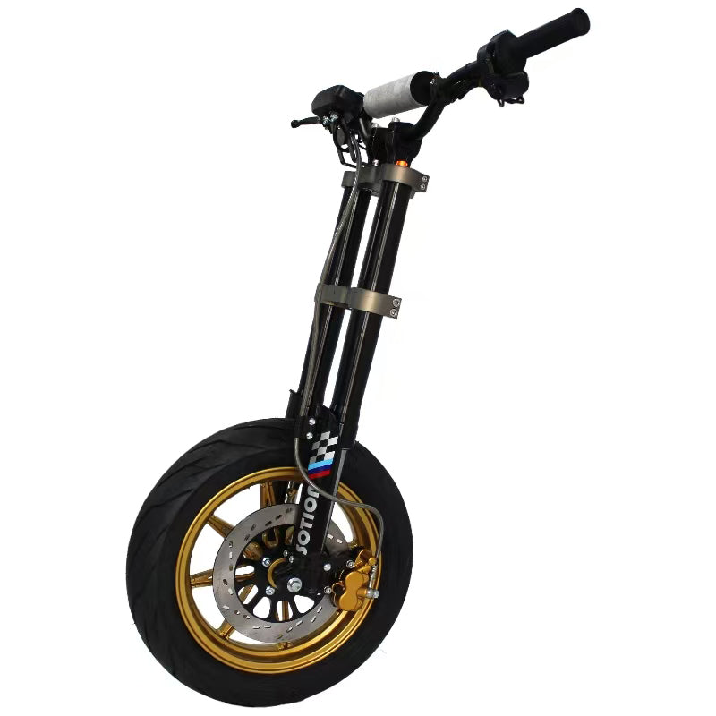 Electric Bicycle Front Fork with Aluminum Wheel and Disc Brake