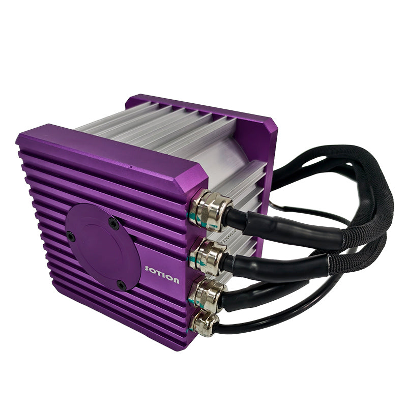 SOTION FW23 Brand New Purple Encoder Splined Shaft 72V Brushless Motor BLDC Motor for Electric Bike