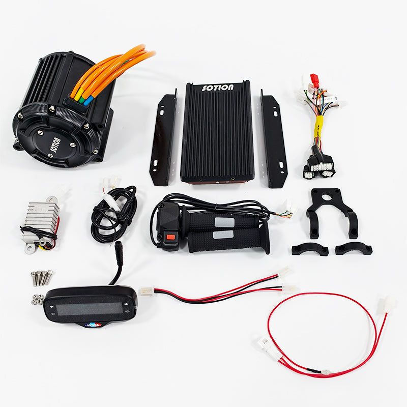 SOTION 72V 12KW FW22 MOTOR Kit with Controller Throttle and Display