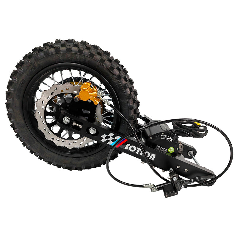 SOTION Super cool New Mid motor 5kw 72V wheel 12inch FW11 Chain off-road Swingarm