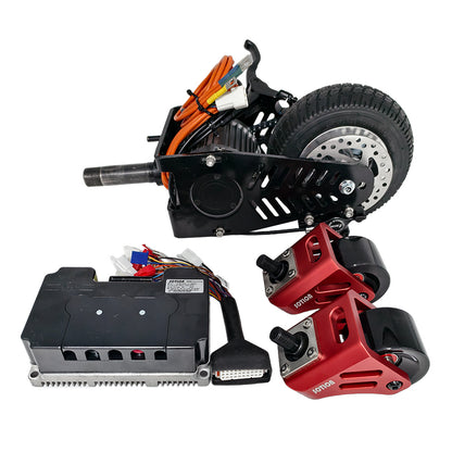 High-Performance Crazy Cart Front Fork with Motor and 4-Inch Wheel