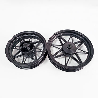 New Aluminum WF3 Front Rim 14 Inch and WR3 Rear Rim 12 Inch Kits（Includes tires）