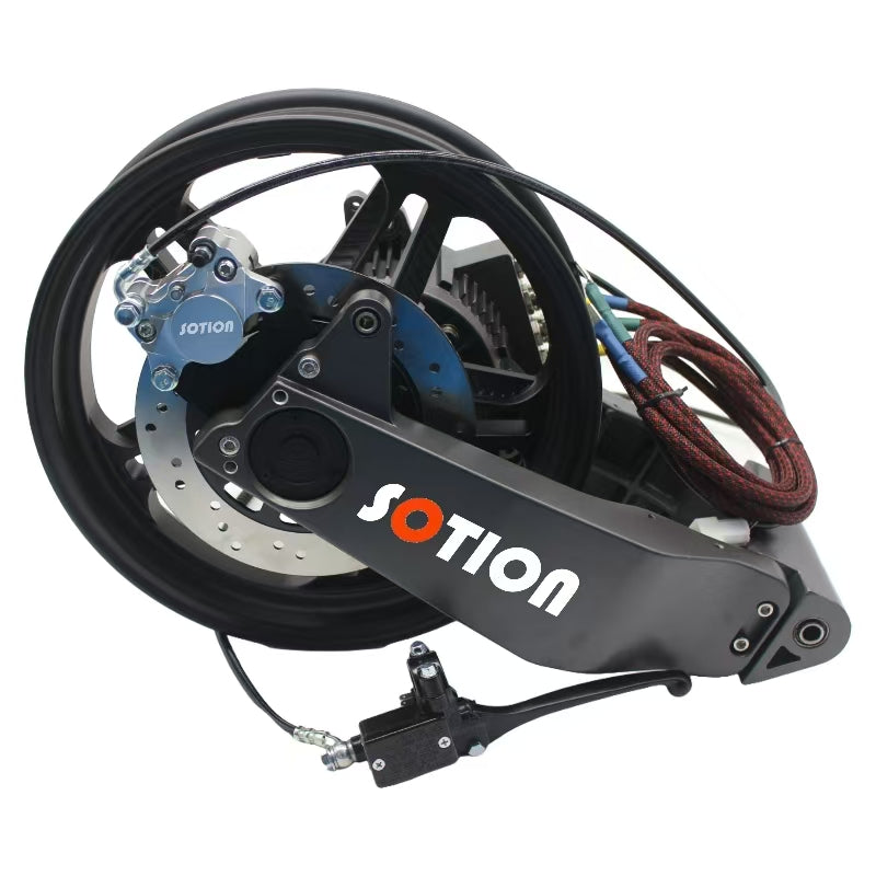 FW28 SOTION Gear Motor Side 5950 RPMM Motor 14inch Wheel Swing Arm for Electric Bike