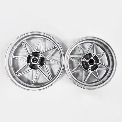 New Aluminum WF3 Front Rim 14 Inch and WR3 Rear Rim 12 Inch Kits（Includes tires）