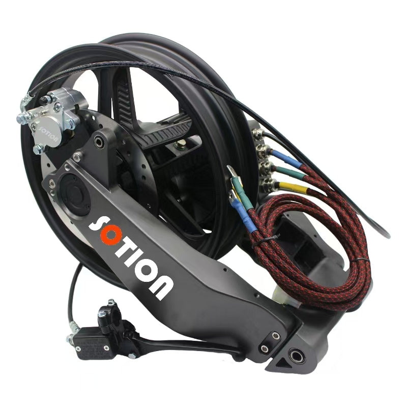 FW28 SOTION Gear Motor Side 5950 RPMM Motor 14inch Wheel Swing Arm for Electric Bike