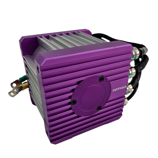 SOTION FW23 Brand New Purple Encoder Splined Shaft 72V Brushless Motor BLDC Motor for Electric Bike