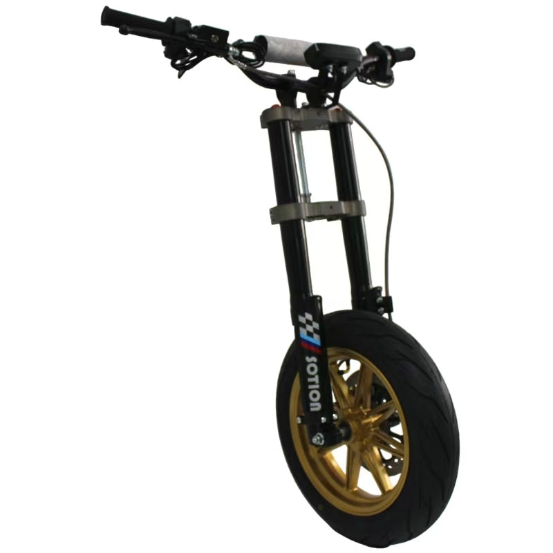 Electric Bicycle Front Fork with Aluminum Wheel and Disc Brake