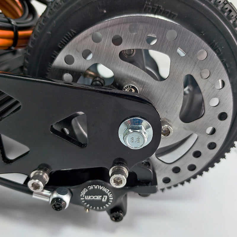 High-Performance Crazy Cart Front Fork with Motor and 4-Inch Wheel