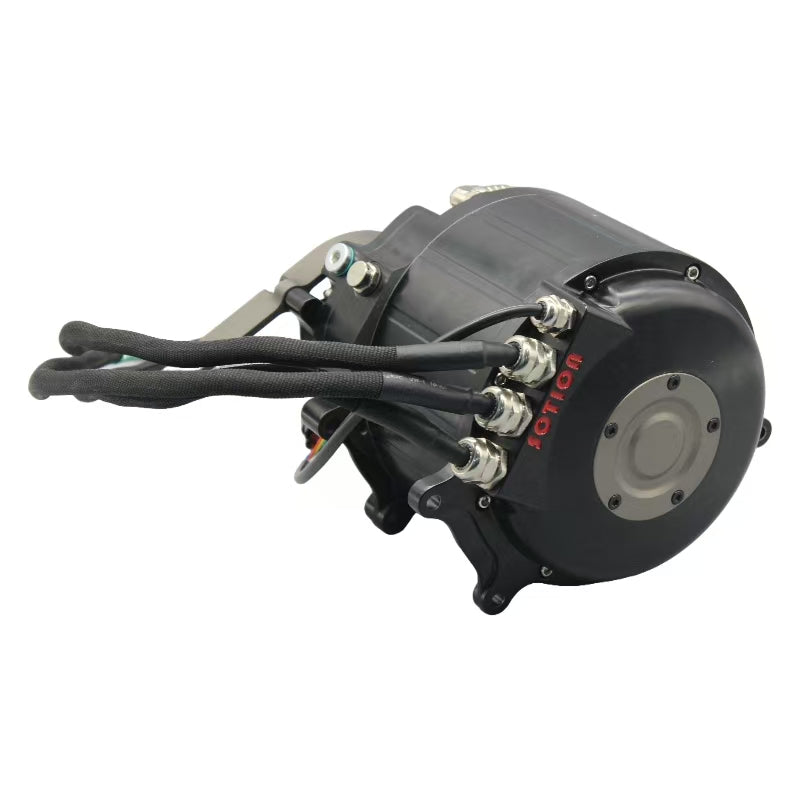 SOTION GTS35 Hair pin Mid Drive Brushless 96V Electric Bicycle Motor Upgrade Kit-Durable & Waterproof 30KW Rated Power