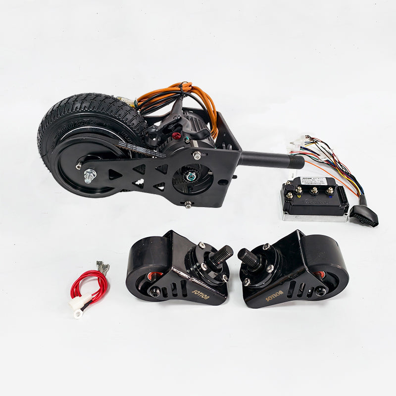 High-Performance Crazy Cart Front Fork with Motor and 4-Inch Wheel KITS