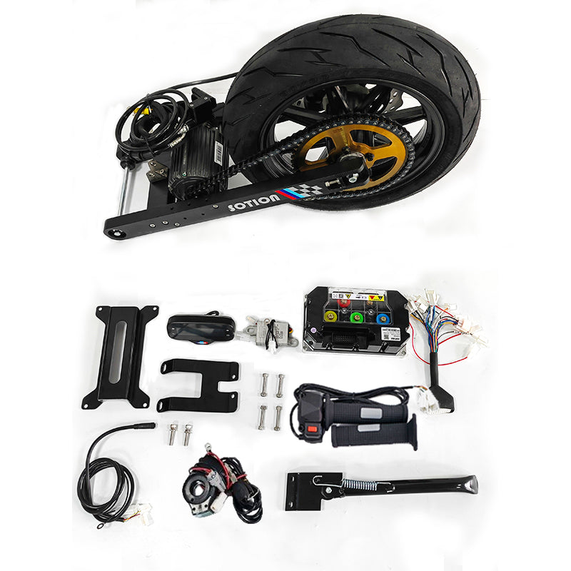 SOTION 72V 7KW GTS11SWING ARM MOTOR Kit With Controller Throttle and Display