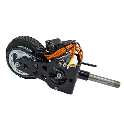 High-Performance Crazy Cart Front Fork with Motor and 4-Inch Wheel -XL