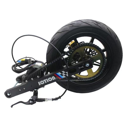 SOTION Super cool New Mid motor 5kw 72V wheel 12inch FW11 Chain off-road Swingarm