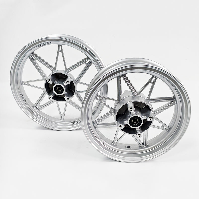 New Aluminum WF3 Front Rim 14 Inch and WR3 Rear Rim 12 Inch Kits（Includes tires）