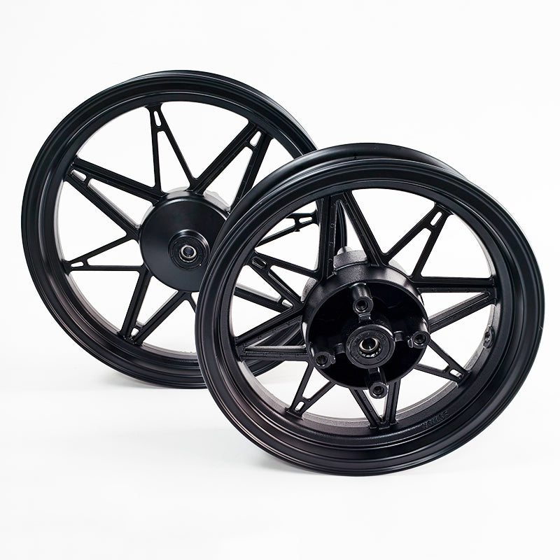 New Aluminum WF3 Front Rim 14 Inch and WR3 Rear Rim 12 Inch Kits（Includes tires）