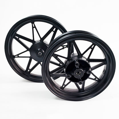 New Aluminum WF3 Front Rim 14 Inch and WR3 Rear Rim 12 Inch Kits（Includes tires）