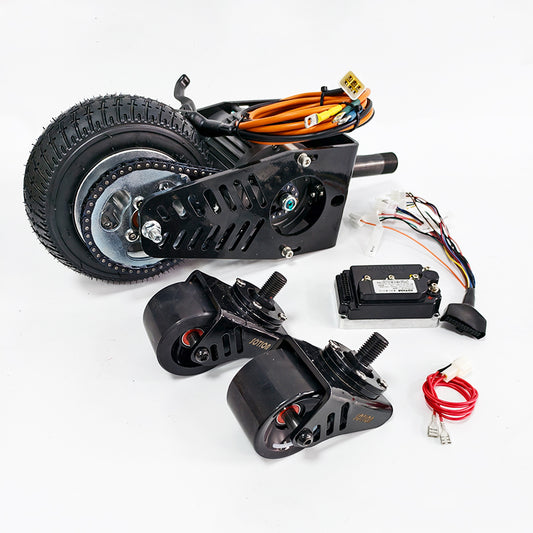 High-Performance Crazy Cart Front Fork with Motor and 4-Inch Wheel KITS