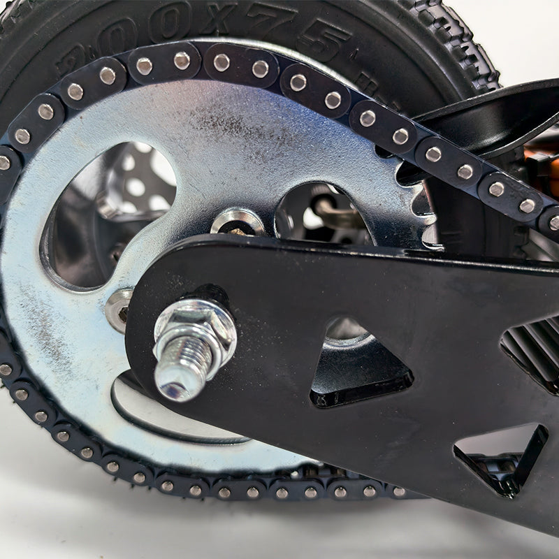 High-Performance Crazy Cart Front Fork with Motor and 4-Inch Wheel -XL
