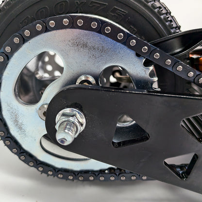 High-Performance Crazy Cart Front Fork with Motor and 4-Inch Wheel -XL