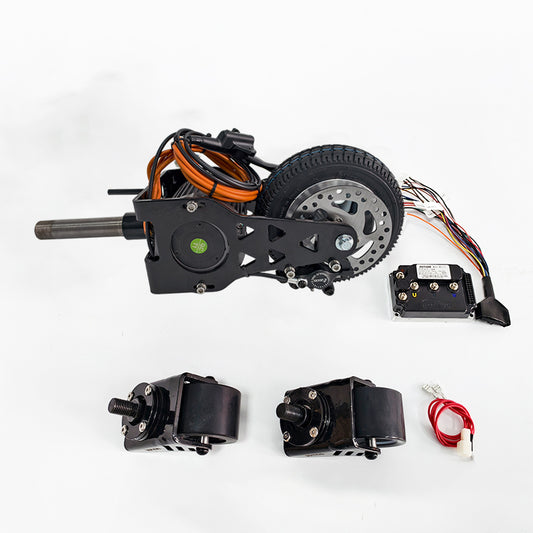 High-Performance Front Fork Kit with Motor & 4-Inch Wheels for Crazy Cart XL