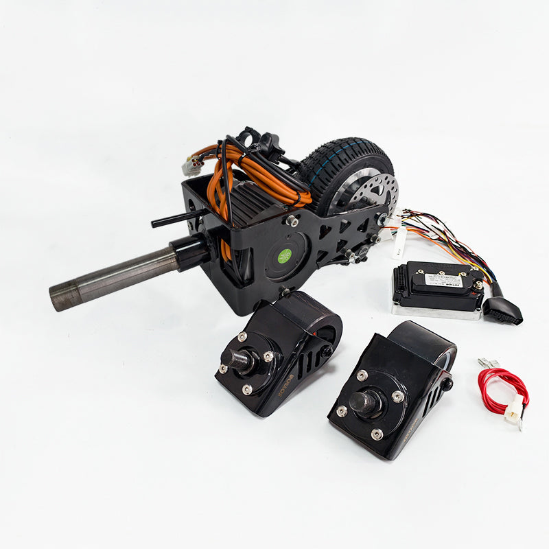 High-Performance Front Fork Kit with Motor & 4-Inch Wheels for Crazy Cart XL