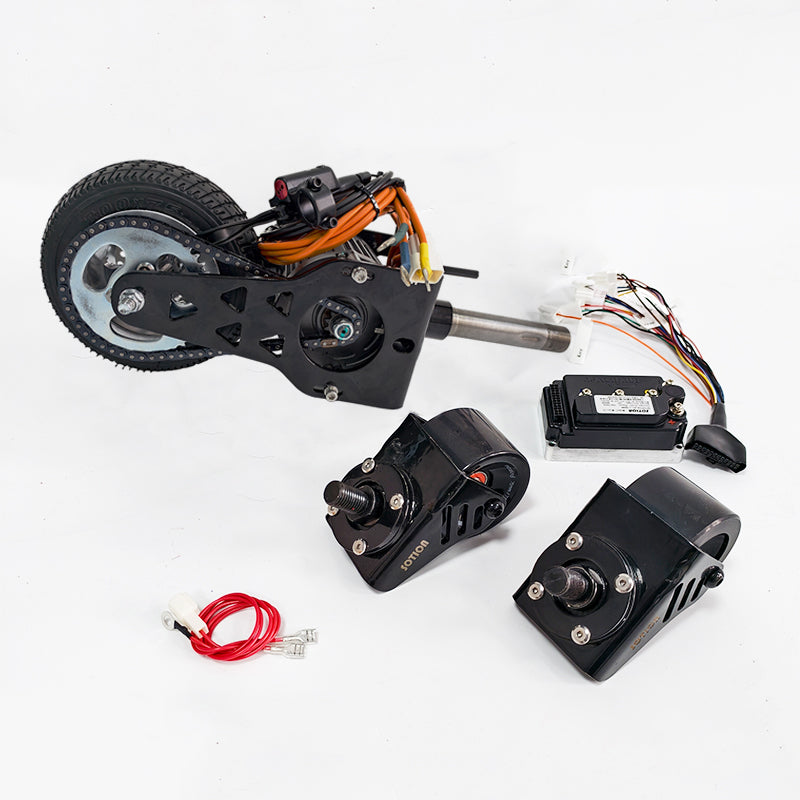 High-Performance Front Fork Kit with Motor & 4-Inch Wheels for Crazy Cart XL