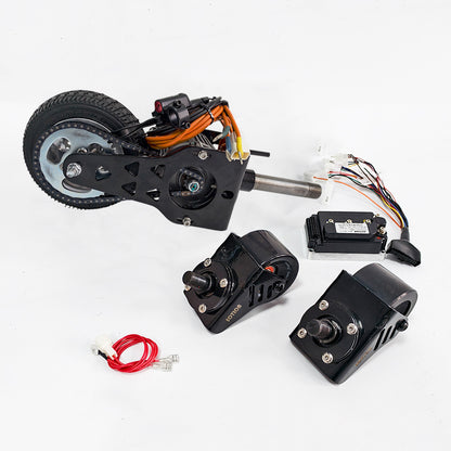 High-Performance Front Fork Kit with Motor & 4-Inch Wheels for Crazy Cart XL