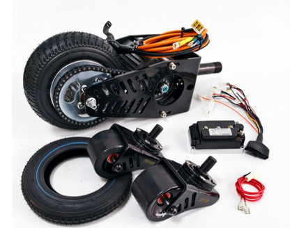 High-Performance Crazy Cart Front Fork with Motor and 4-Inch Wheel KITS
