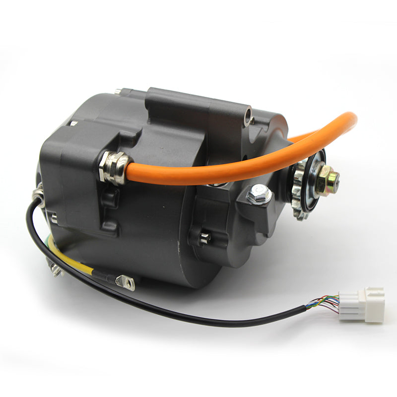 Low Noise Mid-mounted Motor 5000W 72V 5500 RPM brushless Electric Car ...